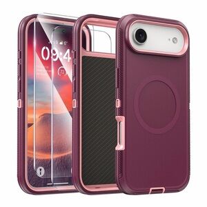 Purple/Pink Tutuki  iPhone 17 Air Case with Screen Protector - NEW
